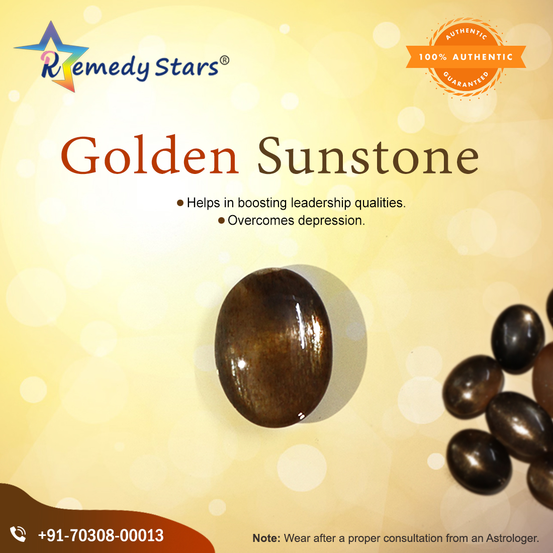 Golden Sun Stone  Star